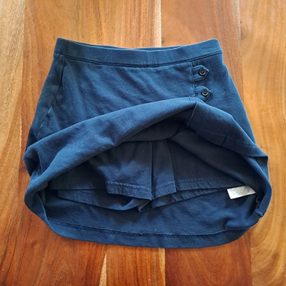 Lands End Dark Blue Skort with Button Detail - Picture 5 of 5